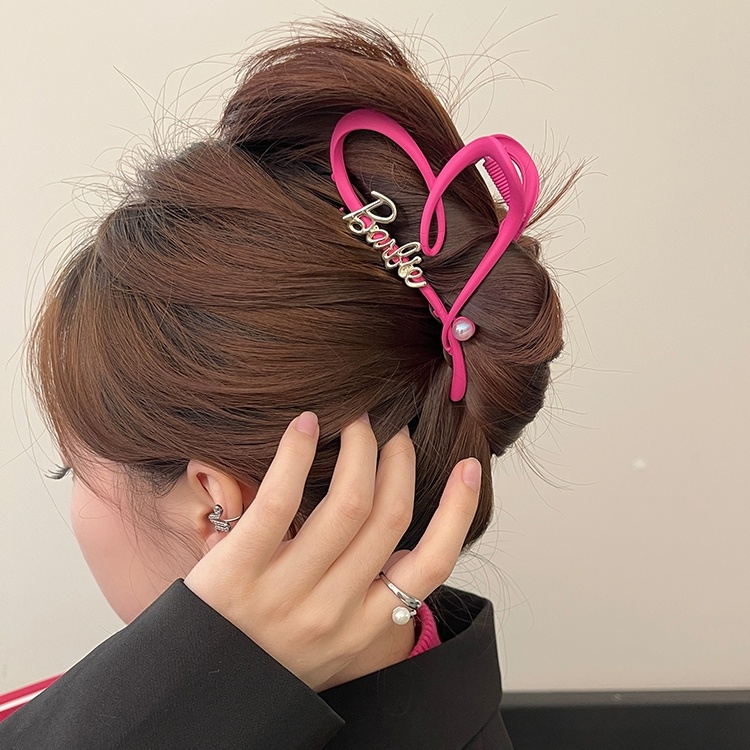Kẹp Tóc Kim Loại Hình Trái Tim Thanh Lịch Cho Nữ