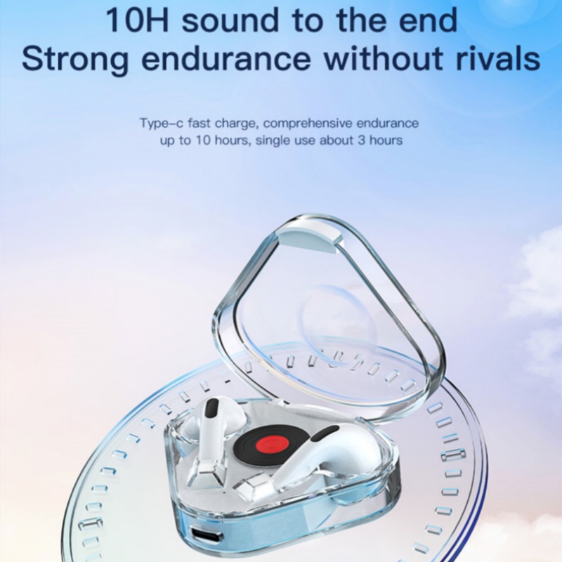 TZUZL tws Tai Nghe bluetooth 5.3 Không Dây mini Trong Suốt Phong Cách retro