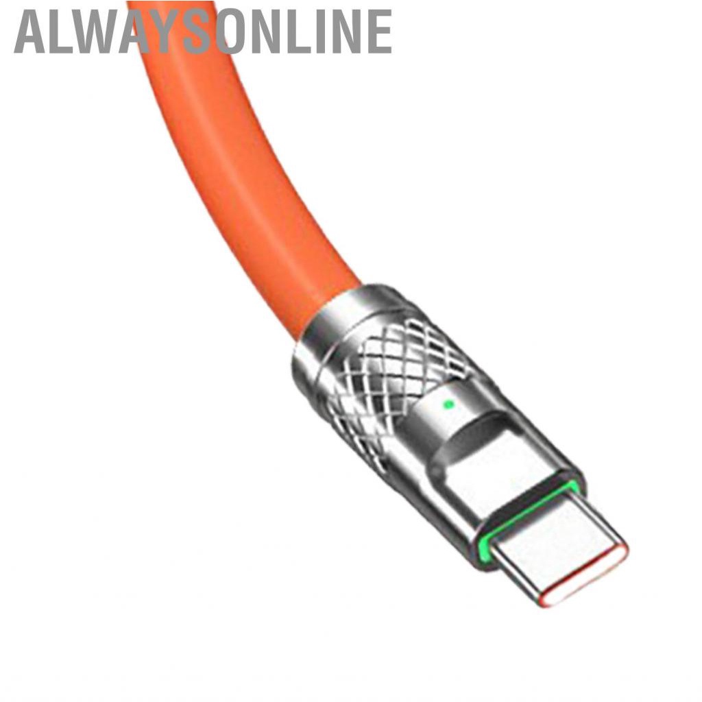 Alwaysonline 3.94ft 120W 3 In 1 Charging Cord For IOS Interface TYPE C Hot