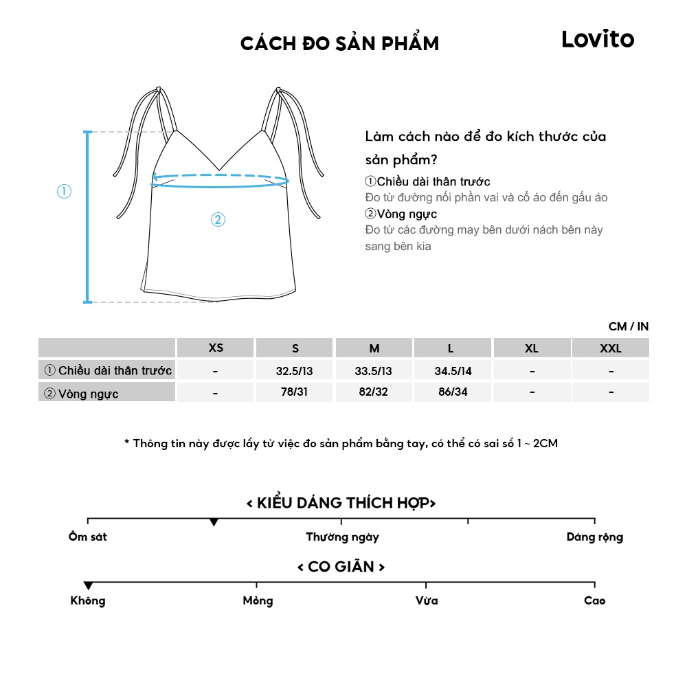 Lovito Áo ba lỗ giả có nút phía trước thanh lịch dành cho nữ LNE37310