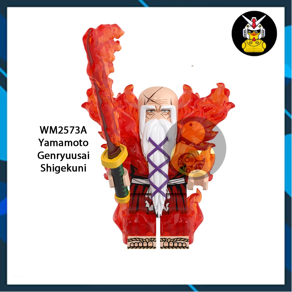 WM6164 Mô Hình Bleach Đồ Chơi Xếp Hình Lắp Ráp Nhân Vật Sứ Mạng Thần Chết Ichigo Kenpachi Cifer Shunsui Yamamoto