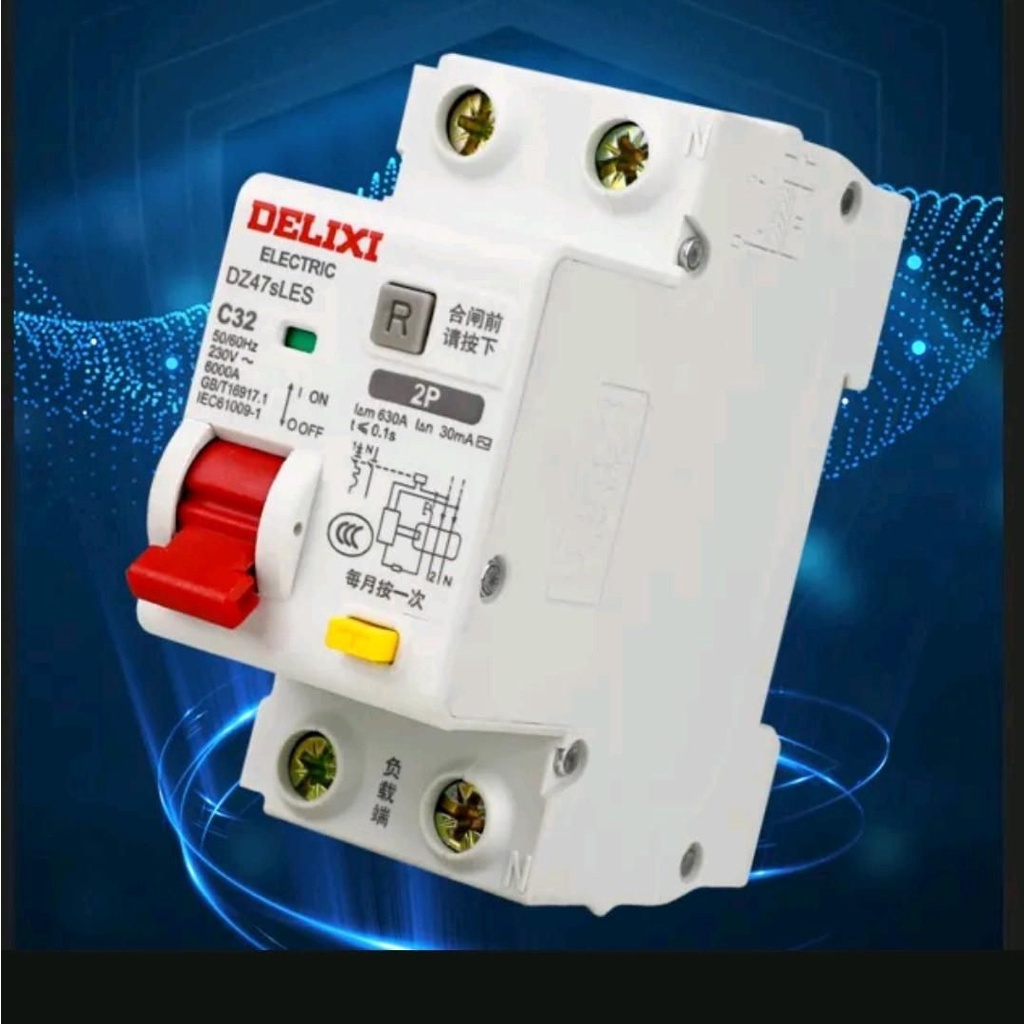 aptomat  chống giật delixi 32a