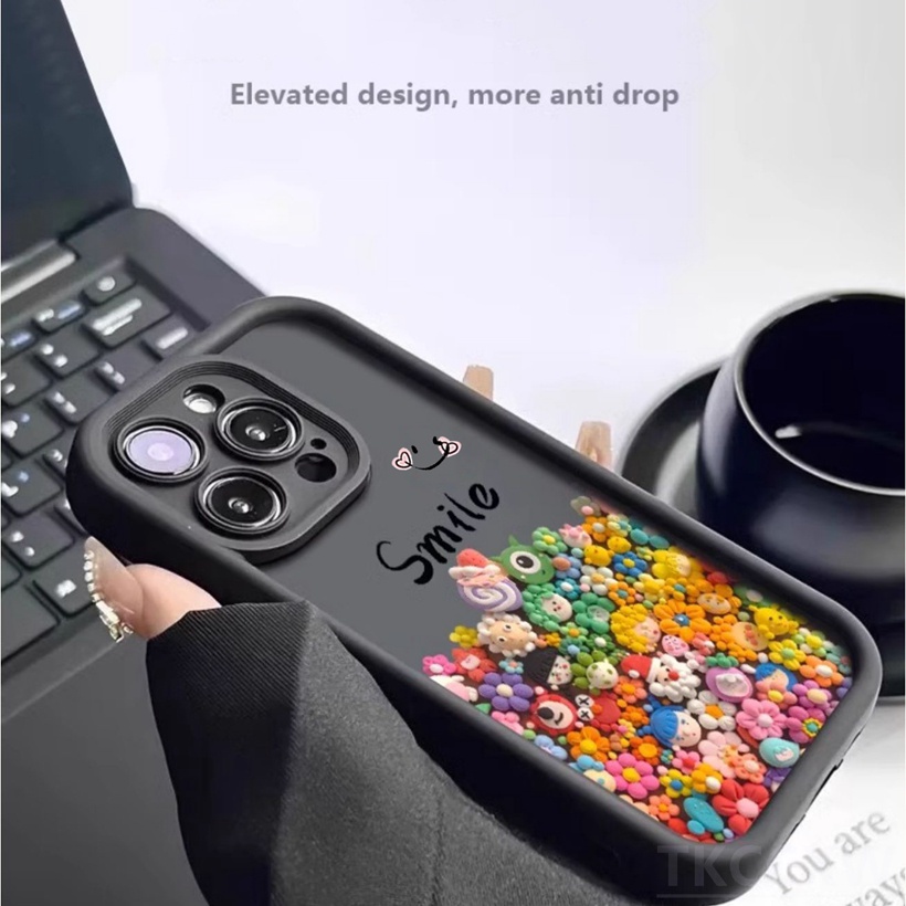 Dễ Thương Ốp Điện Thoại Mềm Chống Sốc Hình Hoa Mắt Thiên Thần Cho redmi k60 k50 ultra k60 k50 k40 k30 pro k60e k40s