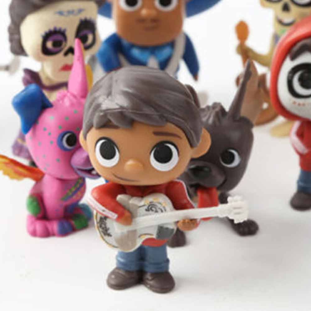 8pcs Dream Ring Travel Notes Handmade Model Coco Movie Character Toys Children's Toys