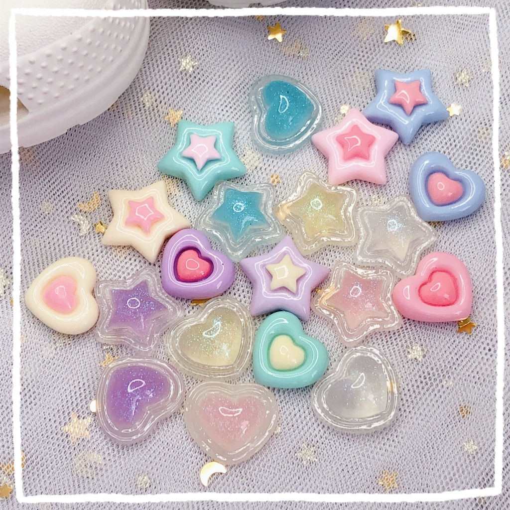 1 Đèn Ngủ Hình Ngôi Sao / Bầu Trời / Trái Tim / Ngôi Sao Lấp Lánh diy Dễ Thương Để Trang Trí Giày