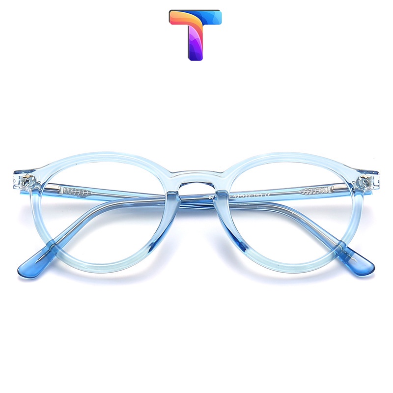 Kính chống ánh sáng xanh nam nữ tròn 8358