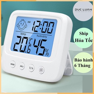 Nhiệt Ẩm kế Điện Tử Đo Nhiệt Độ Và Độ Ẩm Phòng Ngủ Cho Bé - Nhiệt kế cảnh báo độ ẩm