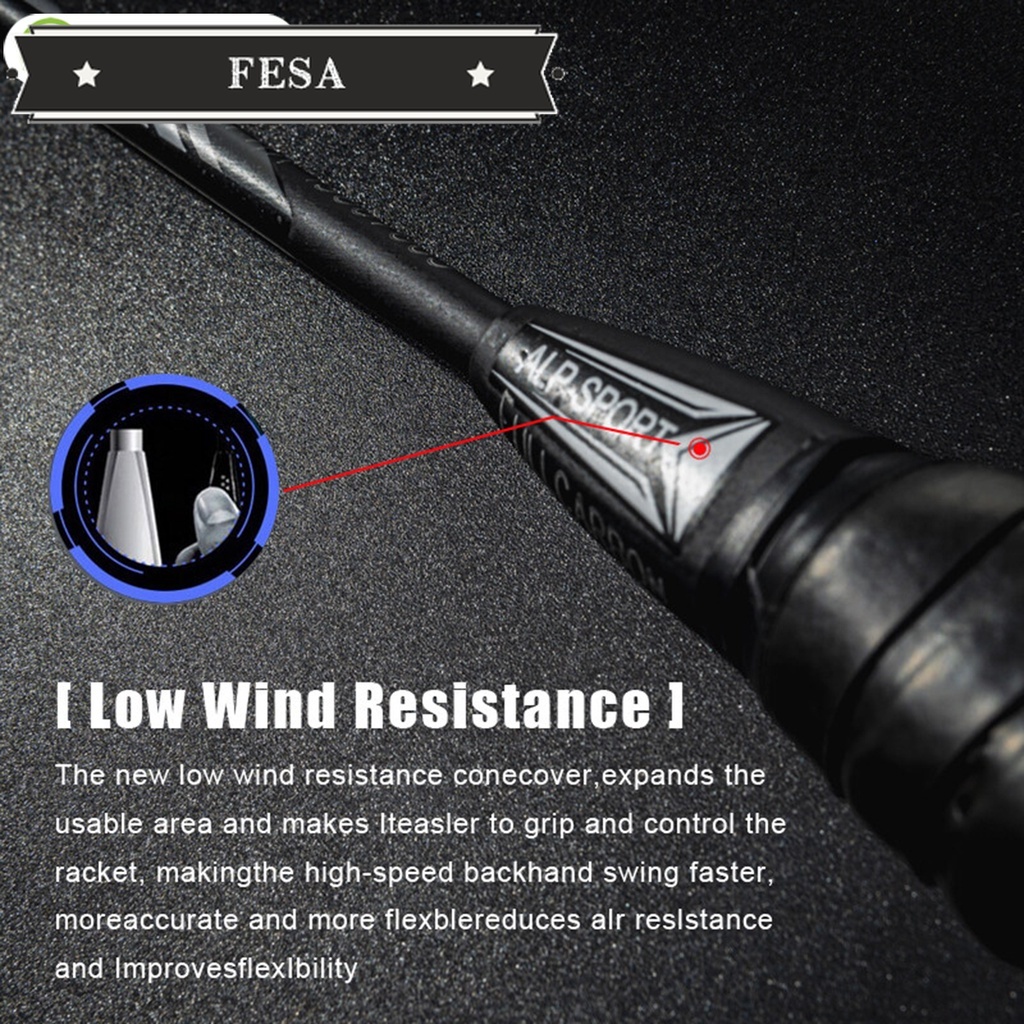 Alpsport set 2 Vợt Cầu Lông rr 4u 25lbs g5 100% Chính Hãng Bằng carbon