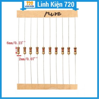 Trở vạch 1/4W 5% 1K2 → 10K (gói 50 con)