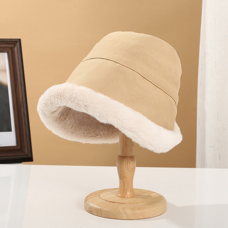 Nón Tai Bèo Phủ Lông Dày Dặn Mềm Mại Chống Gió Thời Trang Mùa Đông Cho Nữ