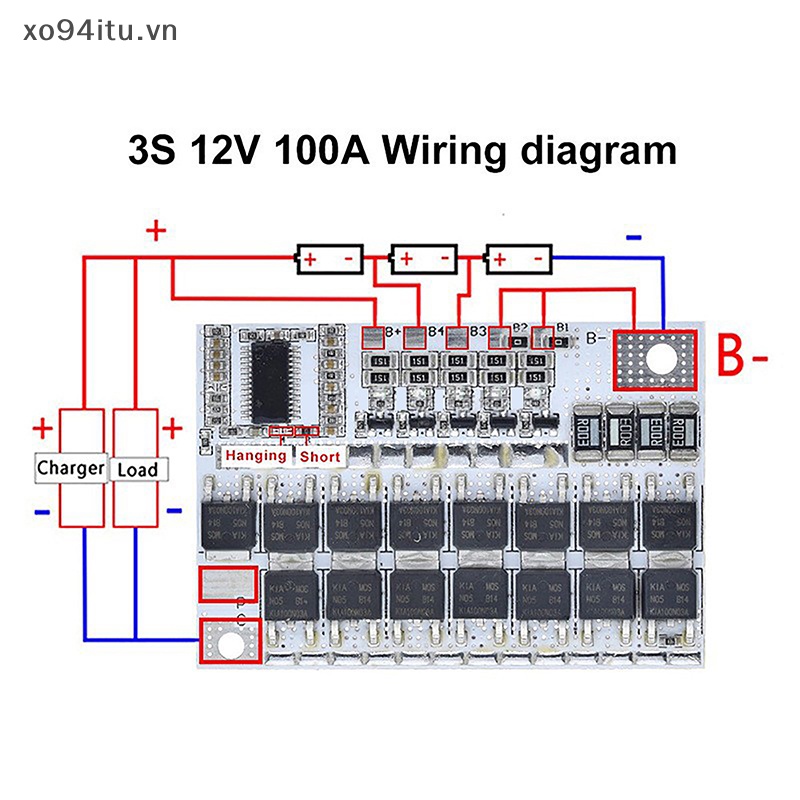Bảng Mạch Cân Bằng li-ion lmo Tự Nhiên 3s / 4s / 5s bms 12v 16.8v 21v 3.7v 100a