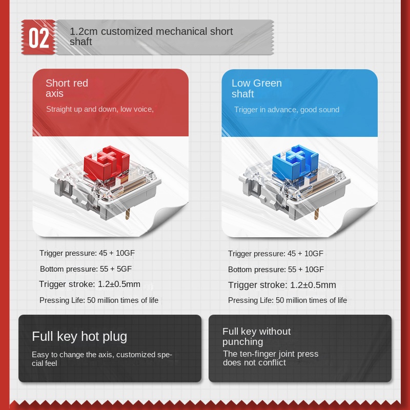 Machenike Air50 wired/wireless/Bluetooth 84 key Hot Plug keyboard