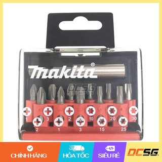 Bộ mũi bắt vít kèm đầu nối Makita D-31011 (12 chi tiết/bộ) | DCSG