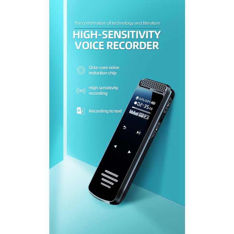 Máy Ghi Âm Kỹ Thuật Số mp3 32gb / 64gb / 128gb / 256gb Giảm Tiếng Ồn