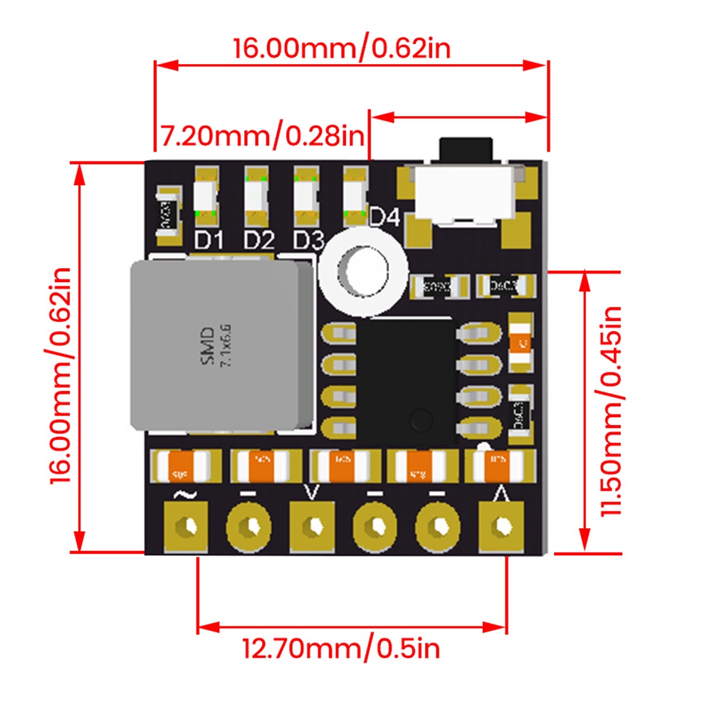 Bảng Mạch Sạc Pin lithium 5v 3.7v 4.2v 18650 Chất Lượng Cao