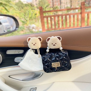 Popular Car Hook Car Front Row Multi-Functional Adhesive Small Hook Cute Car Storage Co-Pilot Mef4