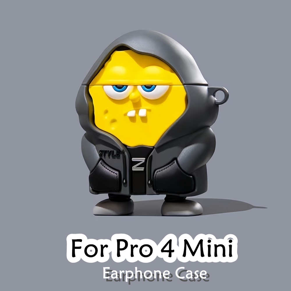 Vỏ Bảo Vệ Hộp Sạc Tai Nghe pro 4 mini Bằng Silicon Mềm Họa Tiết Hoạt Hình Dễ Thương Số 2