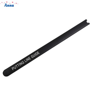 【Anna】Golf Putter Ruler Aid Putting Alignment Rail Black/Silver Golf Practice