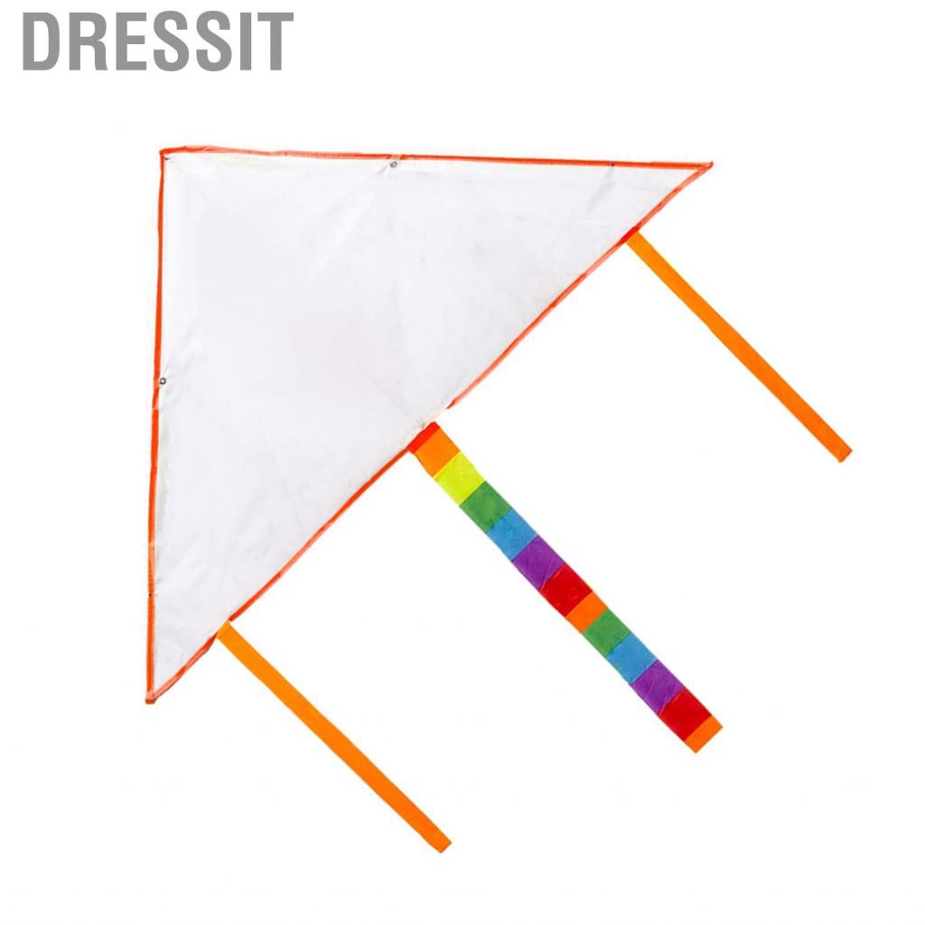Dressit Blank Triangle Kite  Fast Drying Pigment Hand Painted Safe and Reliable DIY Coloring Waterproof for Family Gathering