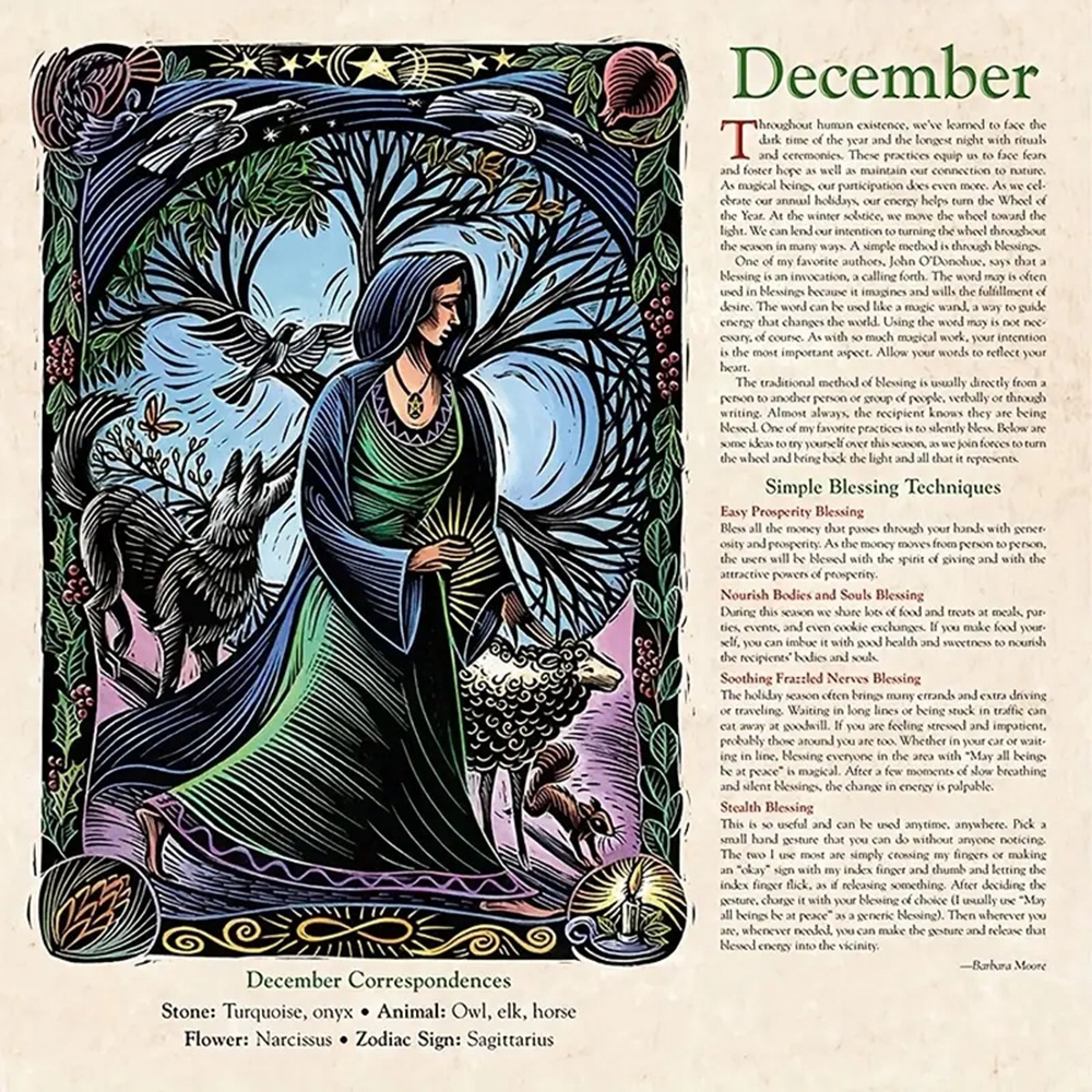 Lịch Để Bàn Hình Phù Thủy Thời Trang Thiết Thực Cho Nhà Ở