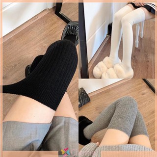 1 Đôi Tất Dày Giữ Ấm Mùa Đông Mềm Mại Màu Trơn Cho Nữ Mới