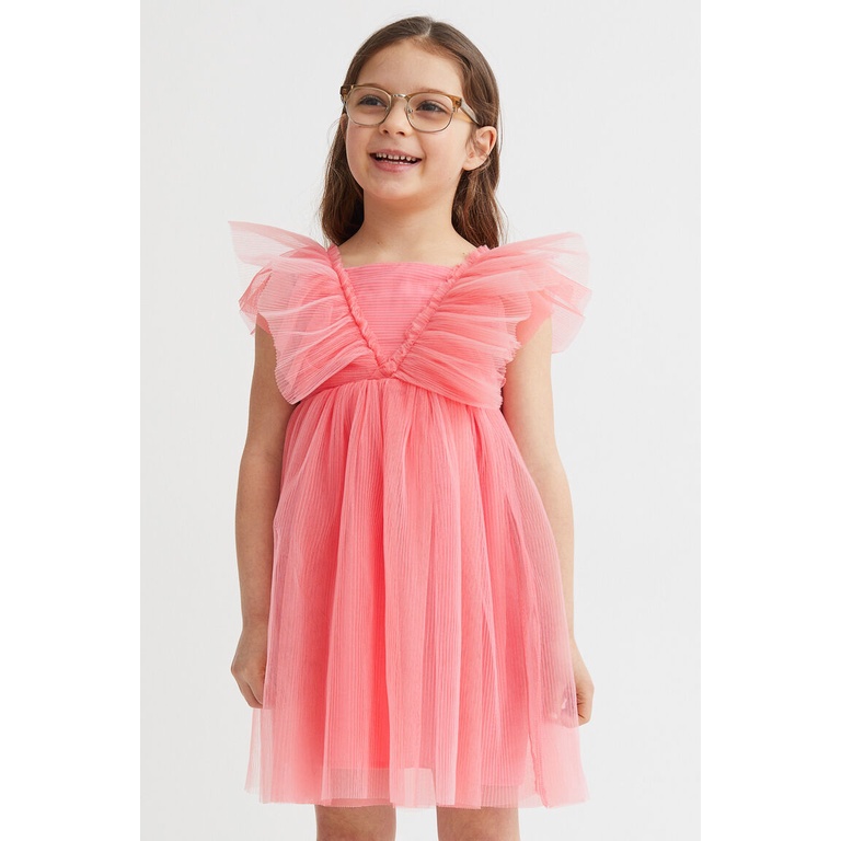 Đầm voan cánh tiên dập ly hàng H&M xuất xịn