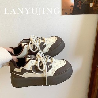 LANYUJING Giày Thể Thao Thiết Kế Mới Thoáng Khí Giày thể thao nữ Chống thấm nước Đế chống trơn trượt FLF23C0JDL 51Z231221