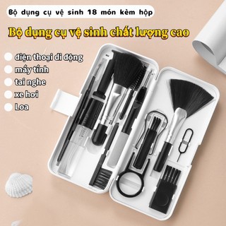 Q10 điện thoại di động đa năng bộ vệ sinh tai nghe 18 bộ vệ sinh bàn phím máy tính bộ dụng cụ vệ sinh camera