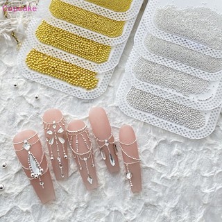 Hạt kim cương giả 0.4mm-3mm màu vàng / bạc / trắng trang trí móng nghệ thuật