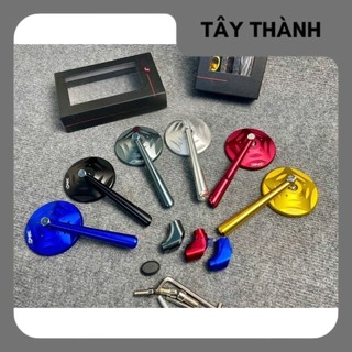 Kính chiếu hậu h2c tròn chân kiểu 744 gắn nhiều dòng xe cực đẹp-tây thành