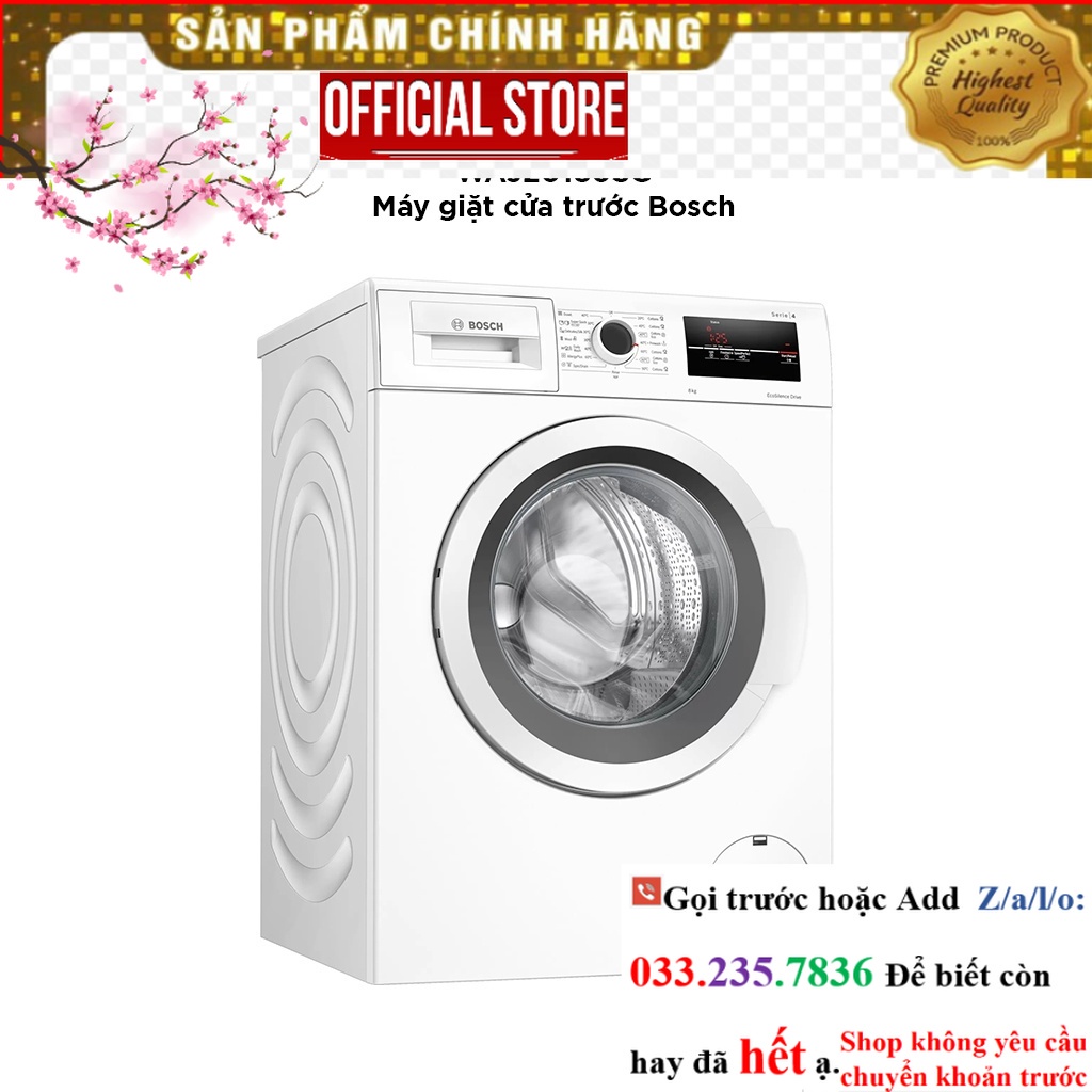 SALE> Máy Giặt Lồng Ngang 8kg Bosch WAJ20180SG Series 4 <