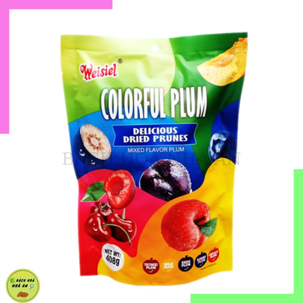 Ô Mai Mix Vị Trái Cây Weisel Plum | Túi 408gram