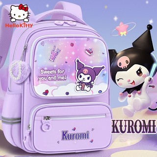 Ba Lô Đi Học Sức Chứa Lớn Mẫu Mới 2024 Sanrio Kuromi Thời Trang Cho Bé Gái Lớp 1-3