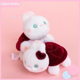 Móc khóa thỏ nhồi bông mềm mại đáng yêu trang trí ba lô