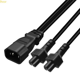 Dây cáp nguồn 3-pin iec320-c14 male sang 2x iec320-c5 female