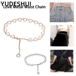 YUDESHUI Thắt lưng nữ Dây Xích Mặt Trái Tim Thời Trang Cho Nữ
