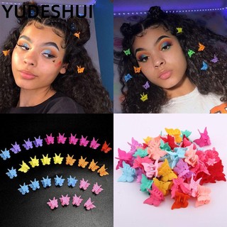 YUDESHUI Bộ 20/ 50/ 100 kẹp tóc mini hình bướm dễ thương nhiều màu sắc đa dạng dành cho bé gái và bạn nữ