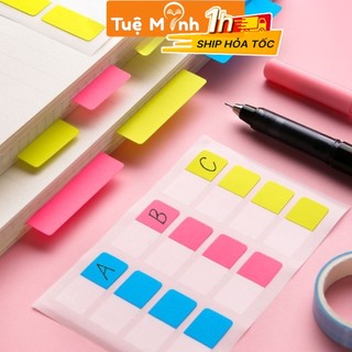 Miếng đánh dấu note nhựa Pet 3 màu NO35, đánh dấu trang màu sắc, tiện lợi