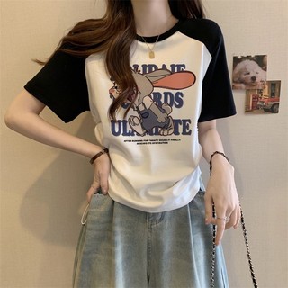 Áo Croptop Tay Ngắn Cổ Tròn Chất Liệu 100% Cotton Dáng Ôm Phong Cách Hàn Quốc Thời Trang Cho Nữ