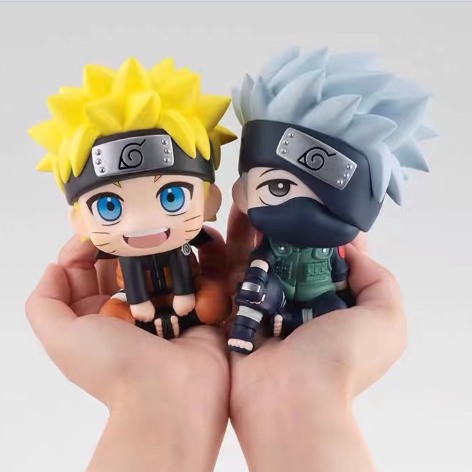 Naruto Mô Hình Nhân Vật uzumaki naruto hatake kakashi uchiha sasuke uchiha itachi Đang Ngồi Bằng pvc Trang Trí Bánh Kem