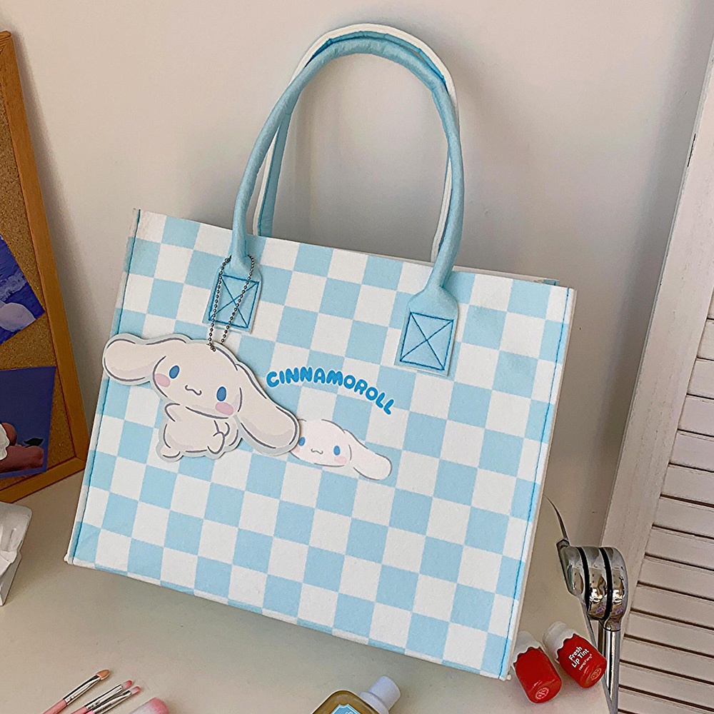 Mới Túi Xách Tay / Đeo Vai Sức Chứa Lớn Họa Tiết Hoạt Hình kuromi my melody Cho Nữ