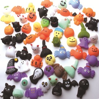 1 đồ chơi bóp giảm căng thẳng hình bí ngô ma quái halloween