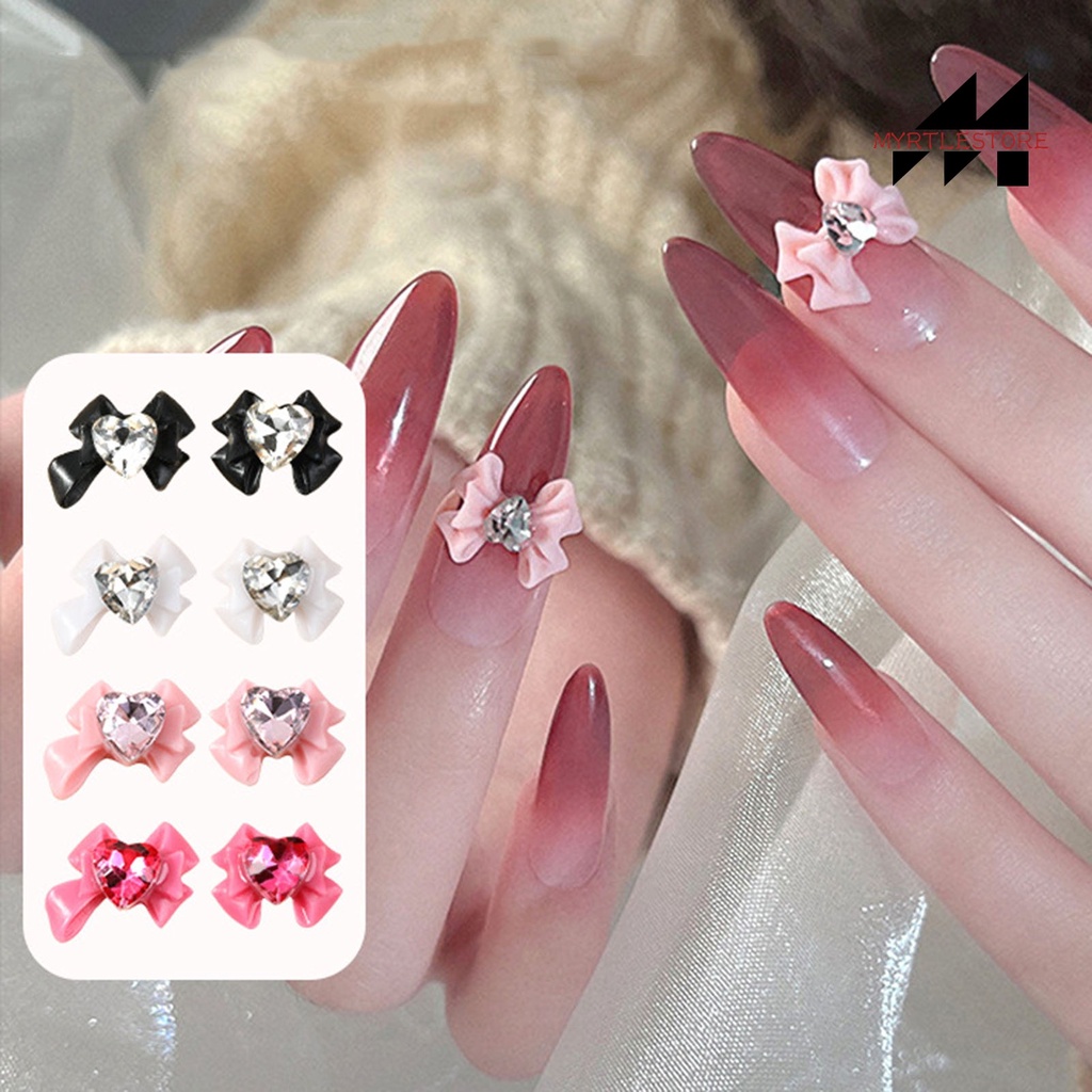 Set 10 Phụ Kiện Đá 3d Lấp Lánh Trang Trí Móng Tay diy