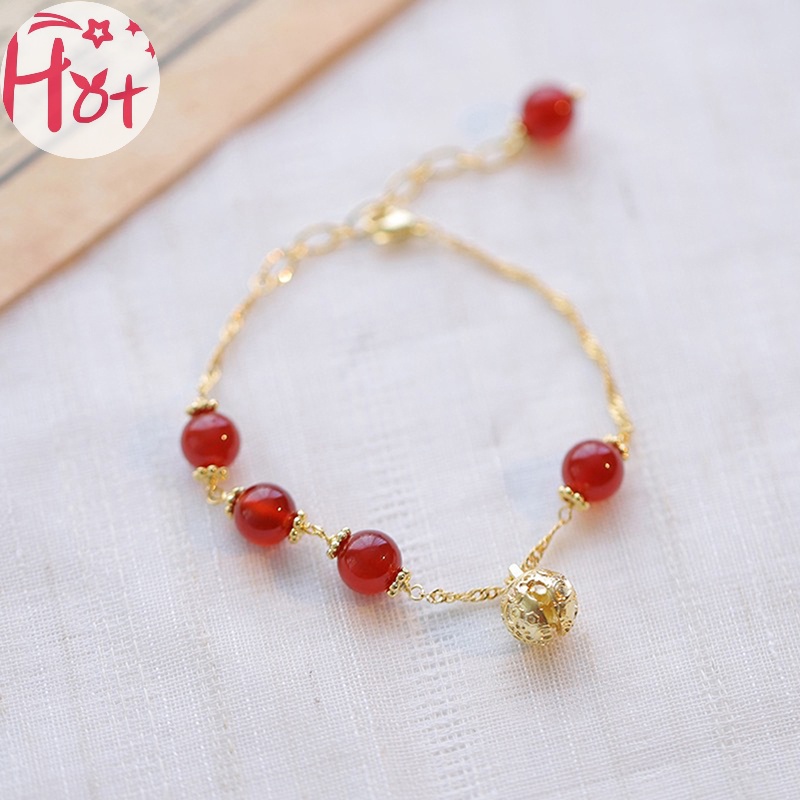 Jr Vòng Tay Chuỗi Hạt Trang Trí Chuông May Mắn Phong Cách vintage Thanh Lịch Dành Cho Nữ vn