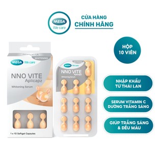 Serum dưỡng trắng da, mờ đốm nâu, đều màu da - vitamin c, vitamin e, bisabolol - nno vite mega we care