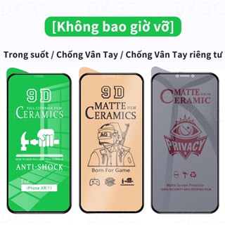 【3 in 1 Cường lực iPhone 9D full Màng bảo vệ màn hình gốm Cho iPhone 15 11 12 13 14 Pro Max Mini 14 15 Plus X XS Max XR 6 6S 7 8 SE 2022