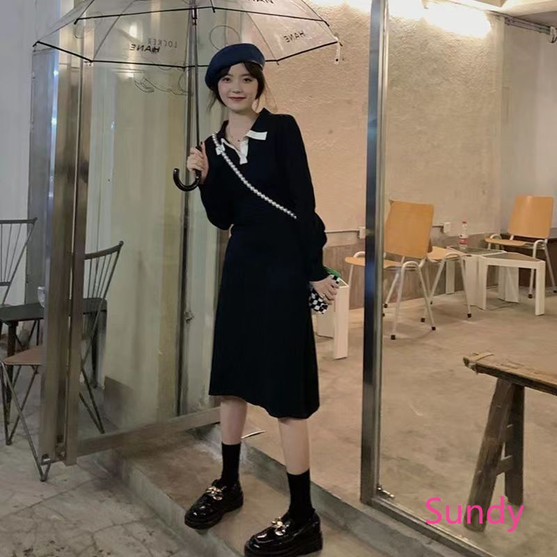 Đầm Tay Dài Dáng Ôm Thời Trang Xuân Thu Cho Nữ
