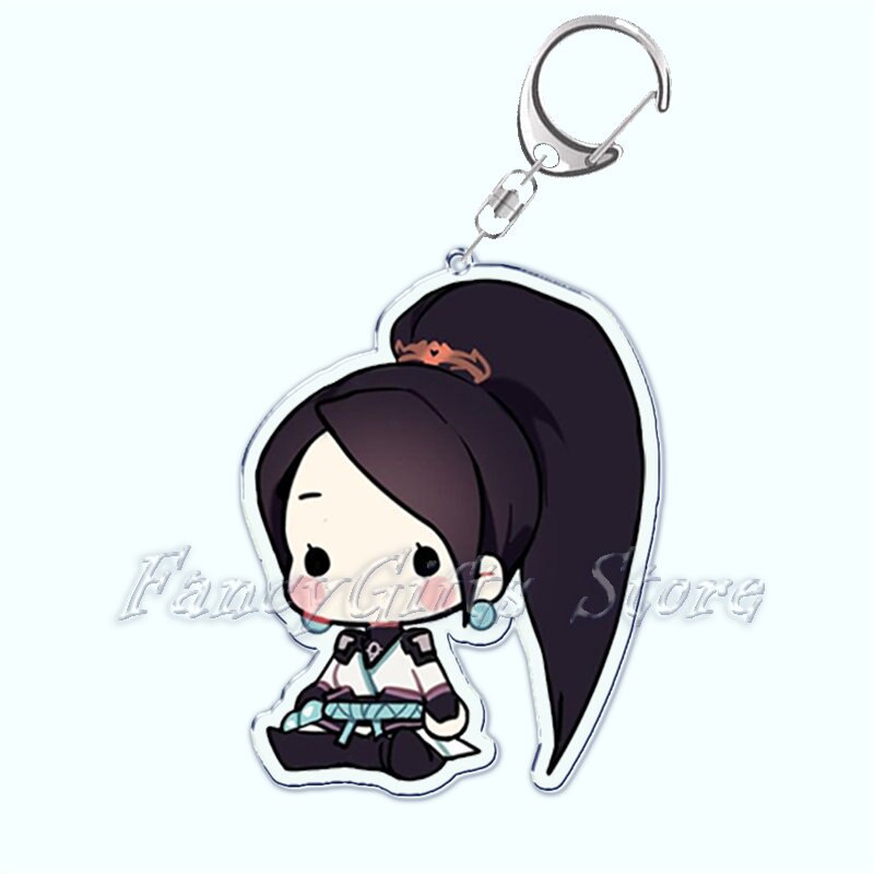 Móc khoá Cute Anime Valorant Chaveiro Cartoon PC Game in 2 mặt rõ nét Acrylic Phụ kiện trang trí