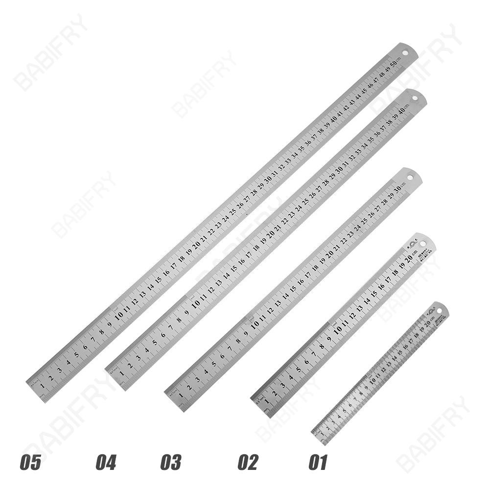 Thước Đo Hai Mặt Bằng Thép Không Gỉ Độ Chính Xác Cao