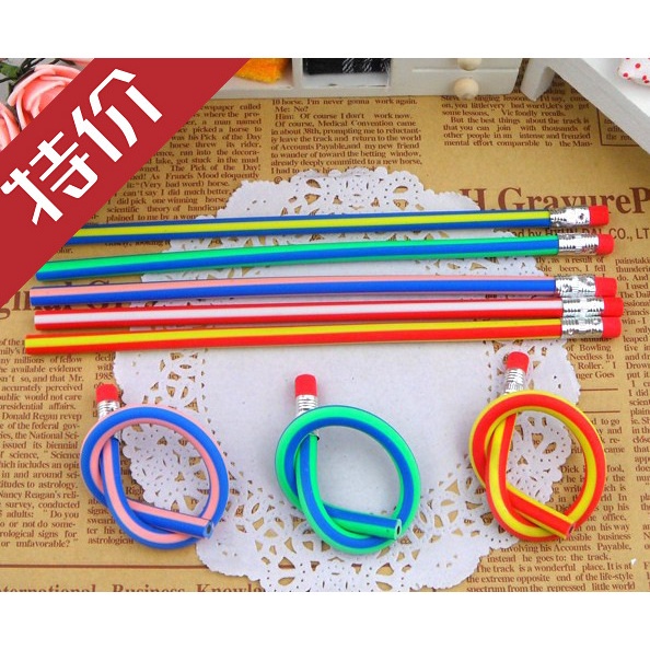 Bút Chì Mềm Không Vỡ In Hình Biến Hình Sáng Tạo Cho Học Sinh Tiểu Học